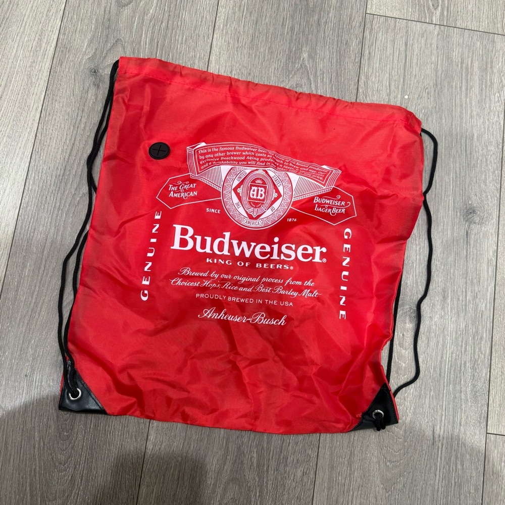 Budweiser Red Backpack with Logo